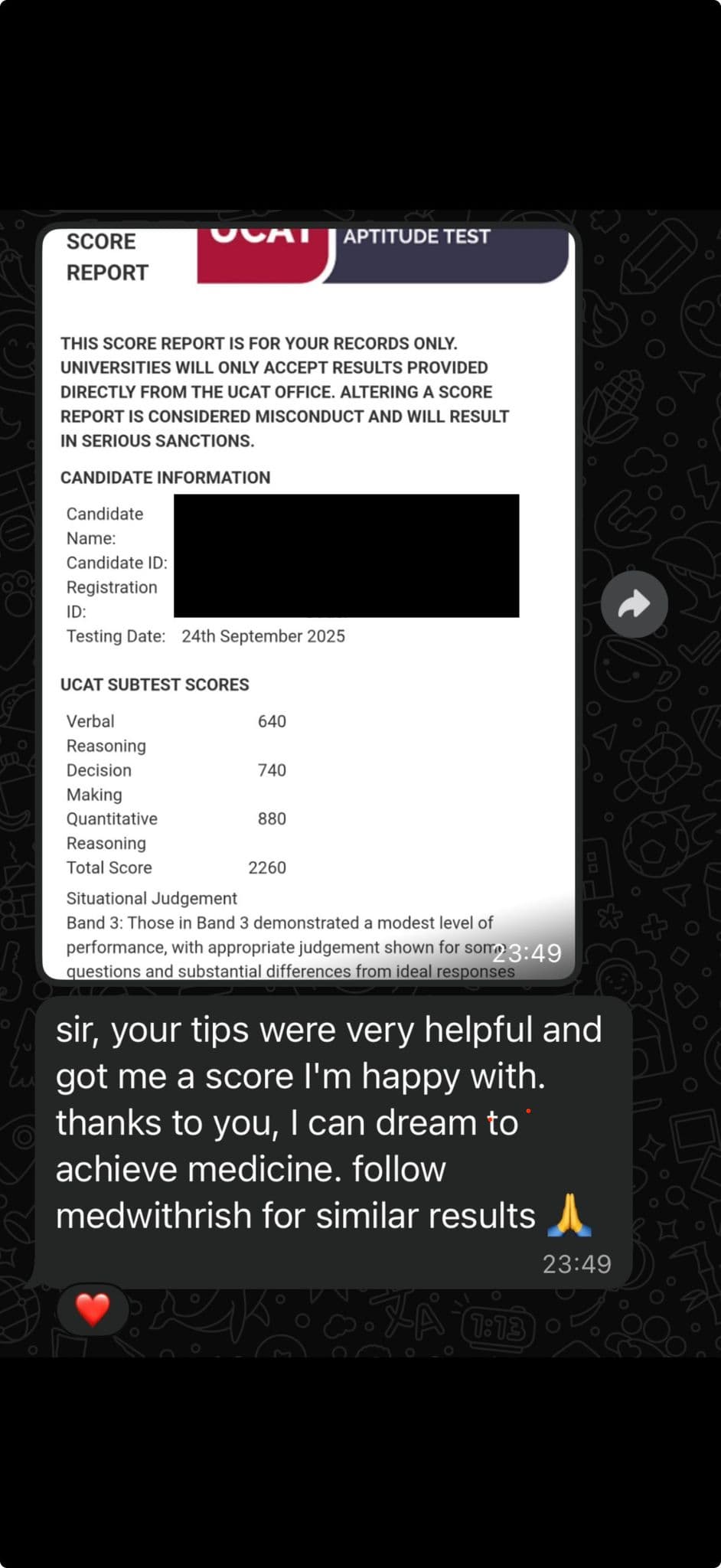 Student success story 2